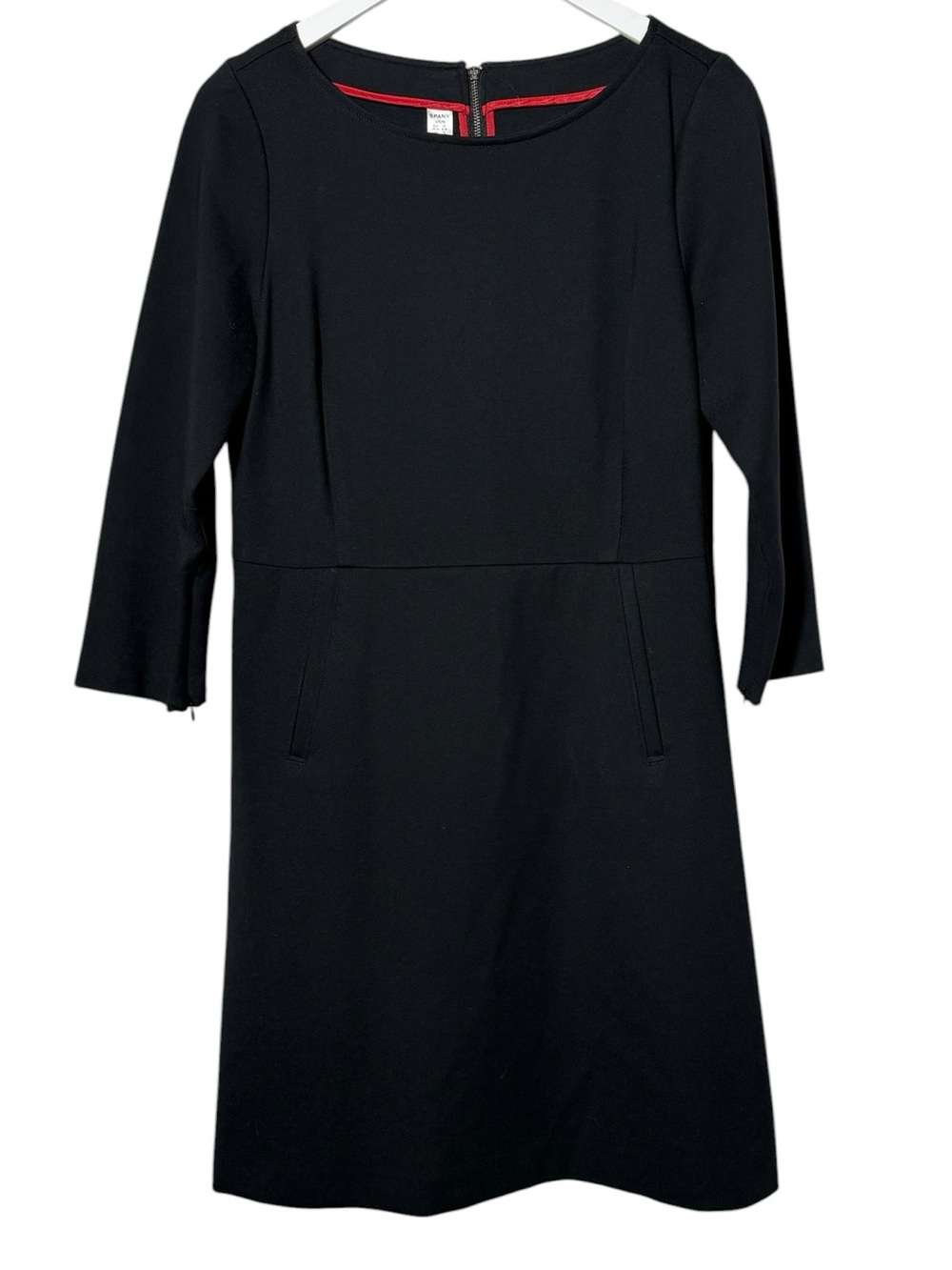 Spanx The Perfect Ponte A-Line Dress in Black Size Large - Picture 3 of 11